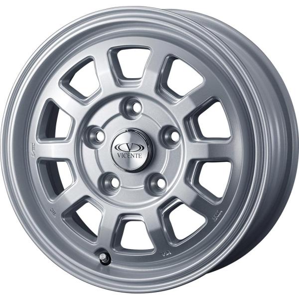 個人宅可 ヴィセンテ-06NE ホイール1本 13x4.0 4H 100 +40 シルバー/VICE...