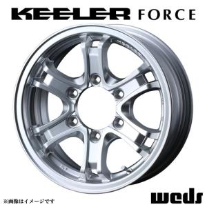 キーラーフォース アルミホイール 4本セット 17x7.5 +40 139.7 6穴(シルバー) / 17インチ KEELER FORCE｜screate