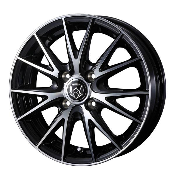 個人宅可 ライツレー VS ホイール1本 14x4.5 4H 100 +45 ブラックメタリックポリ...