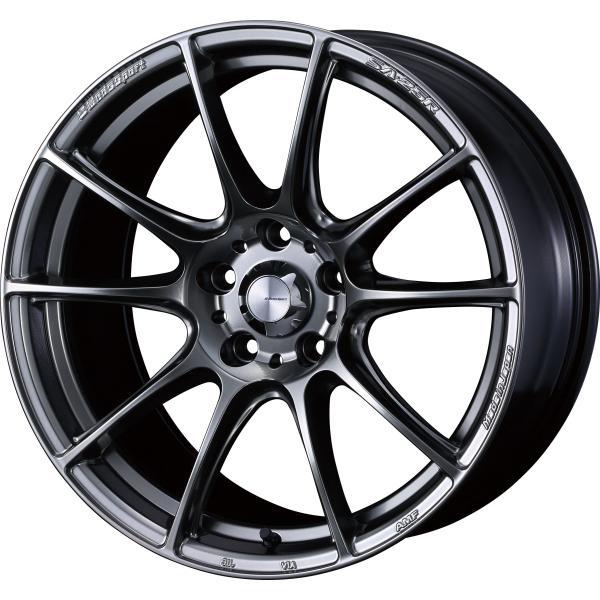 4本以上で特典付 ウェッズスポーツ SA-25R 18x8.0 5H 114.3 +45 プラチナシ...