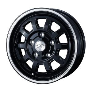 ヴィセンテ 06 TG ホイール1本 14x5.0 +48 114.3 5H （ブラックポリッシュライン）