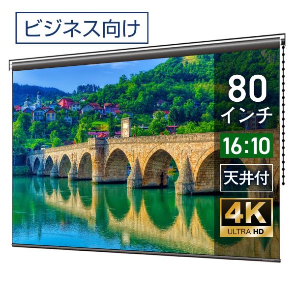 シアターハウス プロジェクタースクリーン チェーンスクリーン (16：10)WXGA 80インチ マ...