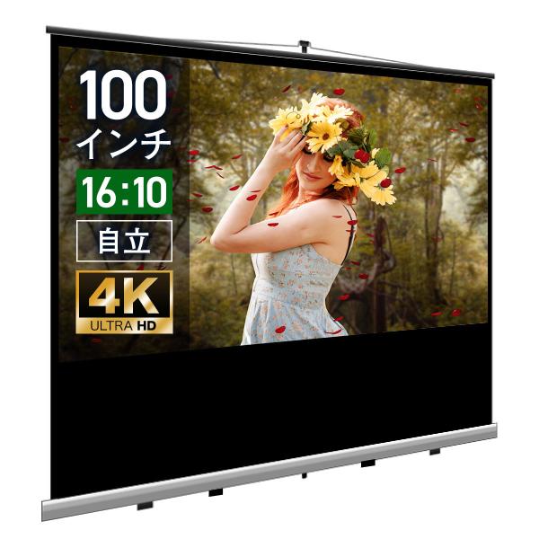 シアターハウス プロジェクタースクリーン モバイル 自立 スクリーン (16：10) WXGA 10...