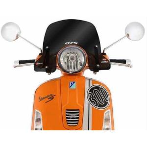 ベスパ Vespa GTS ショートウィンドスクリーン【スモーク】【MALOSSI