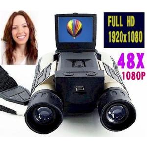 液晶付き双眼鏡カメラ ／光学ズーム12倍／デジタルズーム4倍／レンズ32