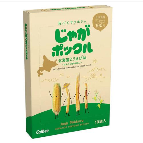 カルビー　じゃがポックル 　北海道とうきび味（17g×10袋） Calbee　ジャガポックル　じゃが...