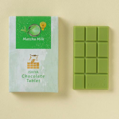 石屋製菓　チョコレートタブレット（抹茶ミルク）1枚　 ISHIYA　板チョコ　スイーツ　おやつ　北海...