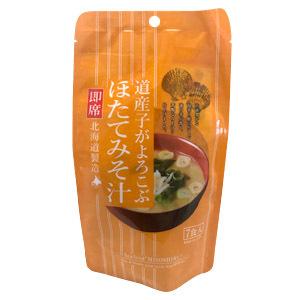 道産子がよろこぶほたてみそ汁　7食入り（8g×7袋） 即席味噌汁　北海道製造　どさんこ　帆立　ホタテ　惣菜｜sdpark-y