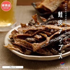 ヤマニ野口水産　北海道産　鮭皮チップス　プレーン（27ｇ）　珍味　おつまみ　おやつ