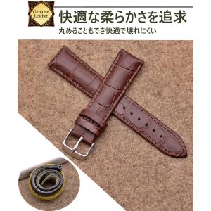 時計 ベルト 本革バンド 交換用 革 腕時計 ...の詳細画像3