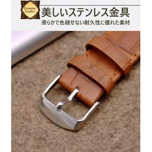 時計 ベルト 本革バンド 交換用 革 腕時計 ...の詳細画像5