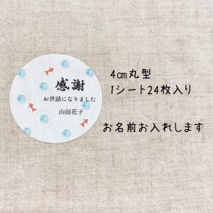 【名入れ】夏のお世話になりましたシール 和 水...の詳細画像1