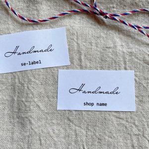 Handmadeシール　ハンドメイドシール　筆記体　44枚NO.339