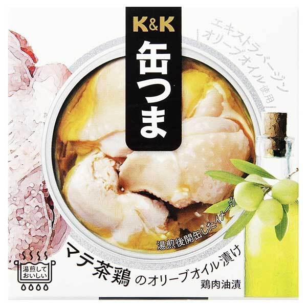 K&amp;K 缶つま マテ茶鶏のオリーブオイル漬け 缶 150g x 24個 ケース販売 K&amp;K国分 食品...