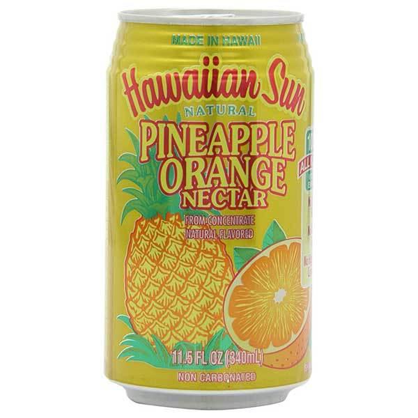 ハワイアンサン パイナップルオレンジネクター 缶 340ml x 24本 ケース販売 3ケースまで同...