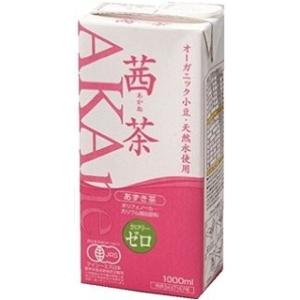 オーガニック茜茶 あずき茶 1L 1000ml x 6本 ケース販売