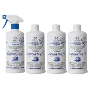 ドーバー パストリーゼ77 ヘッド付 500ml + 詰替 500ml × 3本 セット販売 送料無料 本州のみ アルコール消毒液 防菌 消臭 pasteuriser77｜リカータイム ヤフー店