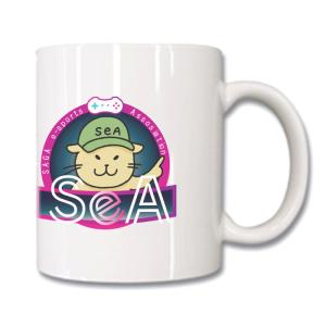 マグカップ コップ eねこ ネコ 公式 キャラクター 4カラー　ゆうパケット送料無料｜sea-shop