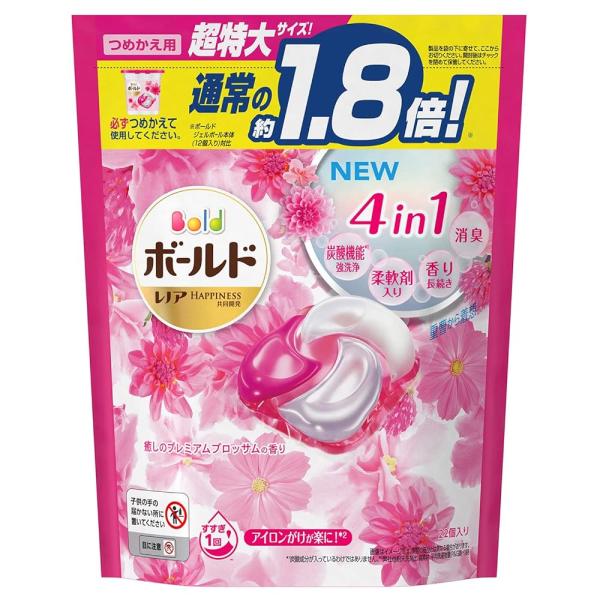 P&amp;G ボールド ジェルボール 癒しのプレミアムブロッサムの香り 詰め替え用 22個