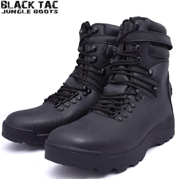 BLACK TAC #YA031005　PUコンバットブーツ