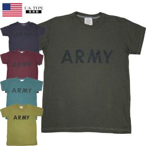 メール便可 米軍 ARMY トレーニング Tシャツ 半袖 グレー USED JT078UN