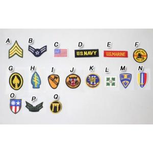 メール便可 ミリタリーワッペン"400" U.S. military division letter...