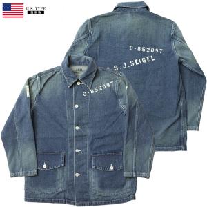 USタイプ 40'sデニムワークユニフォーム ジャケット復刻版XLミリタリー USタイプ 40'sデニムワークユニフォーム ジャケット復刻版XL