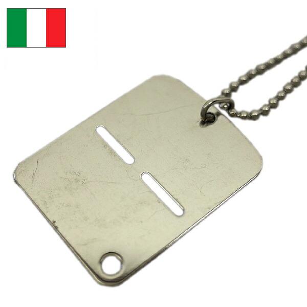 メール便可 イタリア軍 ドッグタグ デッドストック ET009NN認識票 IDタグ アクセサリー 実...