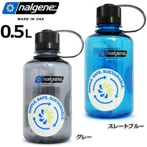 NALGENE ナルゲン 細口 0.5L TRITAN Rnew 水筒 ウォーターボトル 密封 気密性 軽い 丈夫 BPAフリー プラスチック アクアボトル クリア プラボトル マグボトル