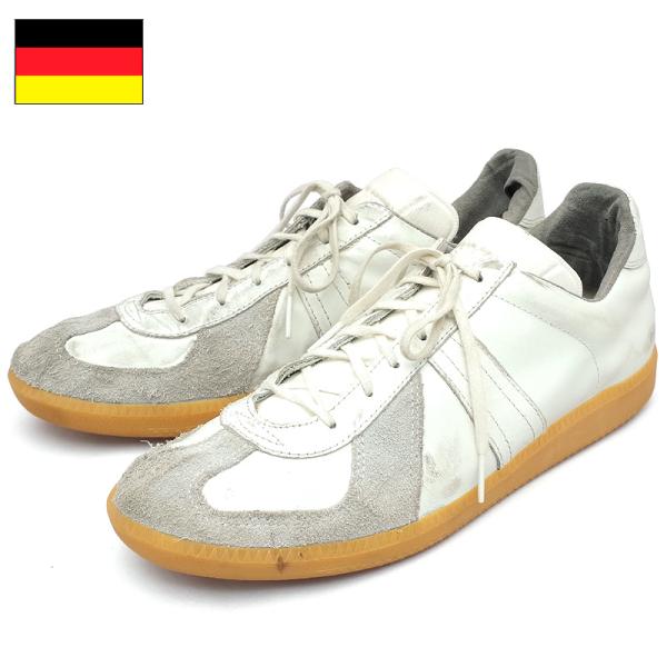 ドイツ軍 トレーニングシューズ ホワイト USED FS029UN白 カジュアル 男性 メンズ ロー...