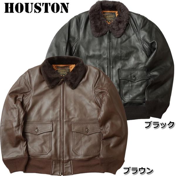 ノベルティープレゼント HOUSTON ヒューストン #8172 G-1 レザー ジャケットメンズ ...