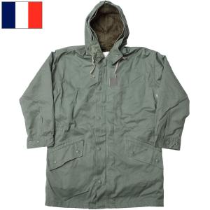 フランス軍 AF ウォータープルーフ 中綿入りコート ネイビー デッド