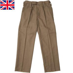 イギリス軍 No.2 ドレスパンツ ウール素材 ブラウン デッド イギリス軍 No.2 ドレスパンツ ウール素材 ブラウン デッド
