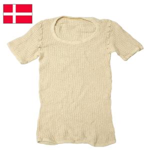 デンマーク軍 半袖 ネットシャツ ホワイト USED メンズ レディース ミリタリー メッシュネットシャツ インナー 通気 網｜seabees