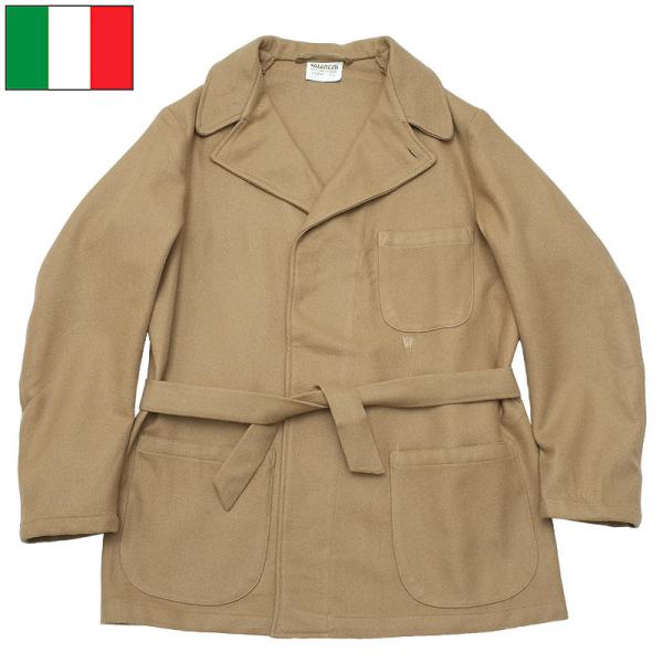 イタリア軍 フランネル シャツ ベージュ USED JS113NN アウター ホスピタル ジャケット...