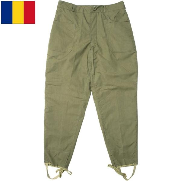 ルーマニア軍 ライディングパンツ ウィンター 裏起毛 デッドストック PP324NN 実物ミリタリー...