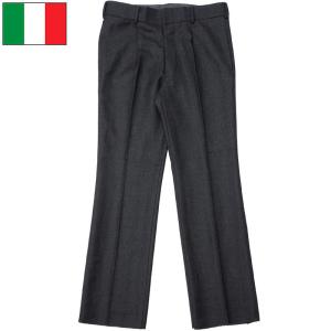 デンマーク軍 ウール ドレスパンツ チャコールグレー ボタンフライ