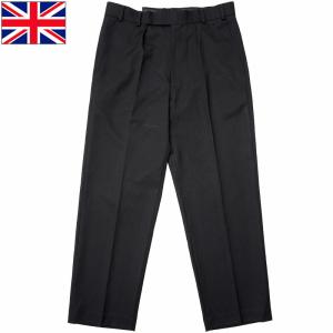 イギリス軍 ROYAL NAVY No.3 ドレスパンツ ブラック USED W88以下 PP355UN ロイヤルネイビー 英国海軍 ユニフォーム 制服 トラウザーズ ボトムス ズボン｜seabees