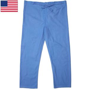 フランス軍 ラミー リネン セーラーパンツ ブルー デッドストック 50s