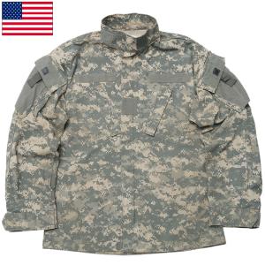 米軍 ACU コンバットジャケット UCP USED JJ337UN アメリカ軍 GI 陸軍 US ARMY フィールド 戦闘服 カモフラージュ 迷彩柄 デジタルカモ リップストップ 薄手｜seabees