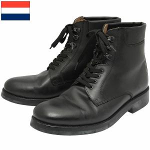 イタリア軍 MM レザー アンクルブーツ ブラック デッドストック