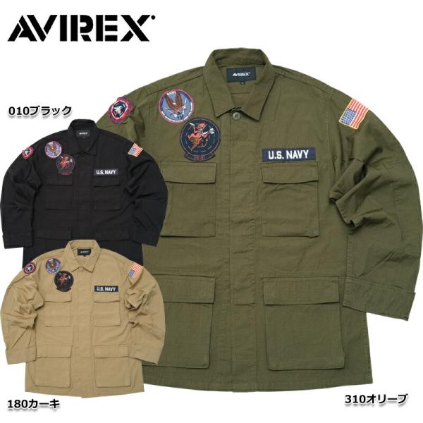 AVIREX アビレックス #7833155001 コットン リップストップ BDUジャケット『VX...