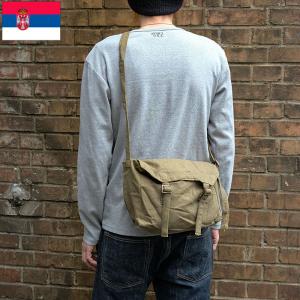 ルーマニア軍 キャンバスショルダーバッグ ネイビー デッドストック