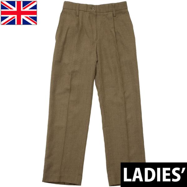 イギリス軍 ARMY ドレスパンツ ブラウン レディース USED PP243UN ARMY アーミ...