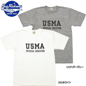 1点ならメール便可 BUZZ RICKSON'S バズリクソンズ #BR79181 半袖 スラブヤーン Tシャツ『U.S.MILITARY ACADEMY』 メンズ 男性 トップス ティーシャツ