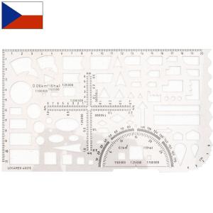 メール便可 チェコ軍 タクティカルメジャー デッドストック EE796NN 地図定規 スケール ルーラー プラスチック 雑貨 インテリア 実物ミリタリー 軍物 軍モノ｜seabees