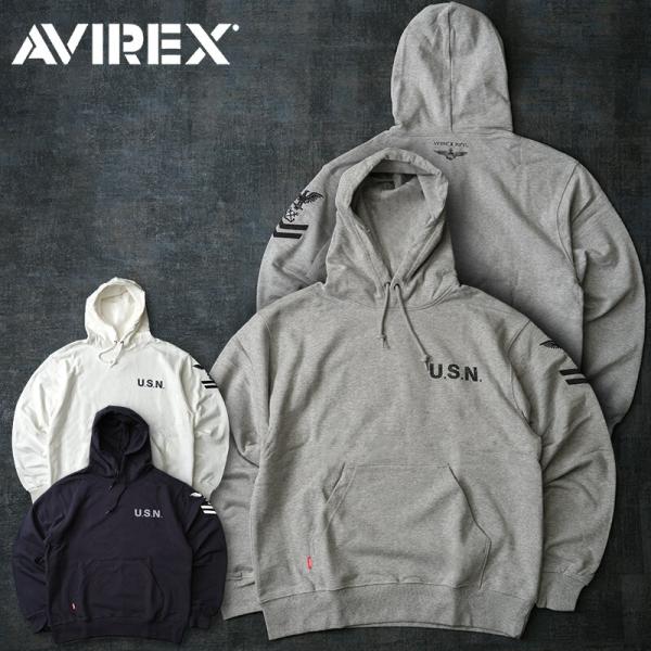 AVIREX アビレックス #7833931008 長袖 ネイバル プルオーバー パーカーメンズ 男...