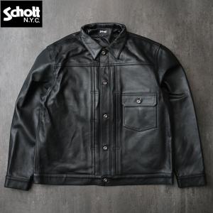 Schott・ショット・レザージャケット・羊革・Sサイズ・黒 Schott N.Y.C ショット #7823950120[7822950014](3121034