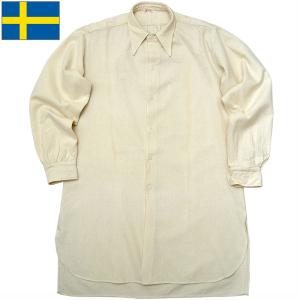 スウェーデン軍 サージカルガウン ホワイト バックオープン ラウンド