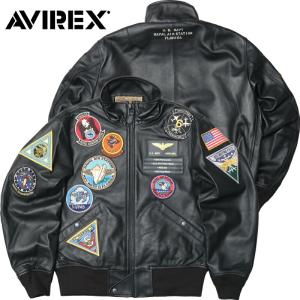 ノベルティープレゼント AVIREX アビレックス #7834150003 シープ スタンド カラー L-2 ジャケット『NAS MIAMI』 L2 メンズ 男性 アウター 革 レザー 本革 皮 羊｜seabees